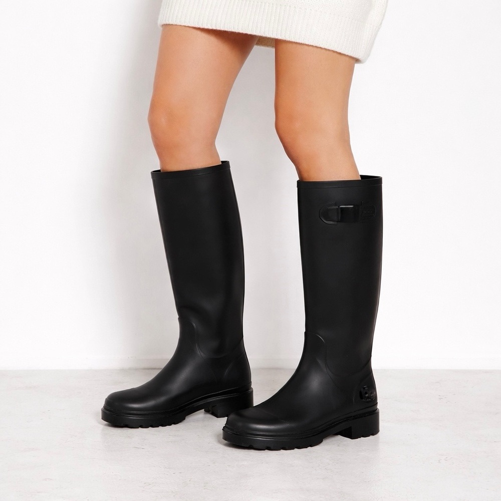 [Marc Jacobs] Matte Black Skull Rain Boots